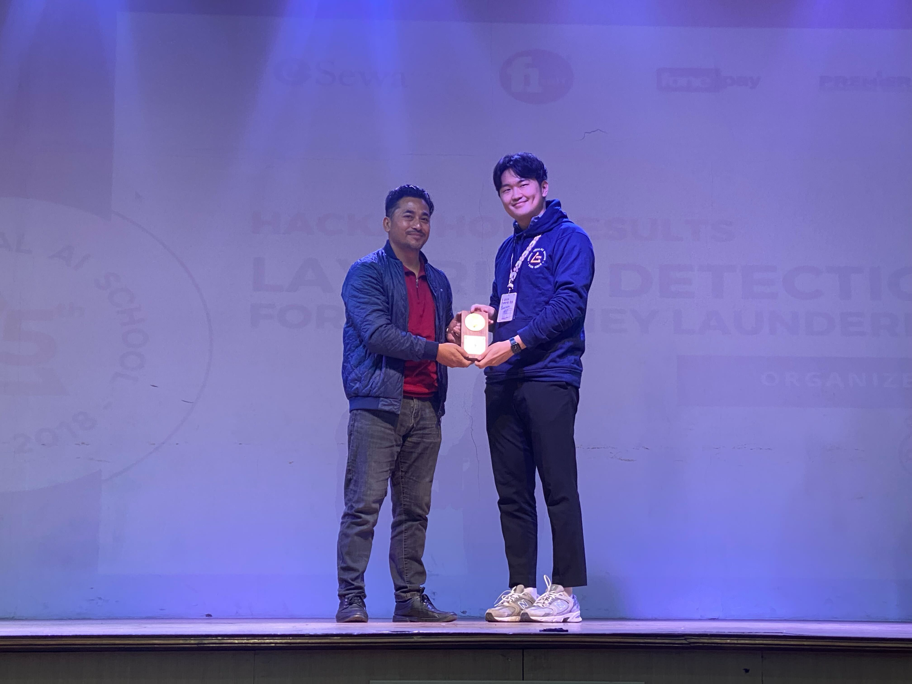 Annual Nepal AI School hackathon winner photo